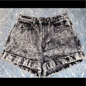 High Waist American Apparel Denim Shorts